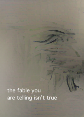 an attempt to say, to see, that has failed